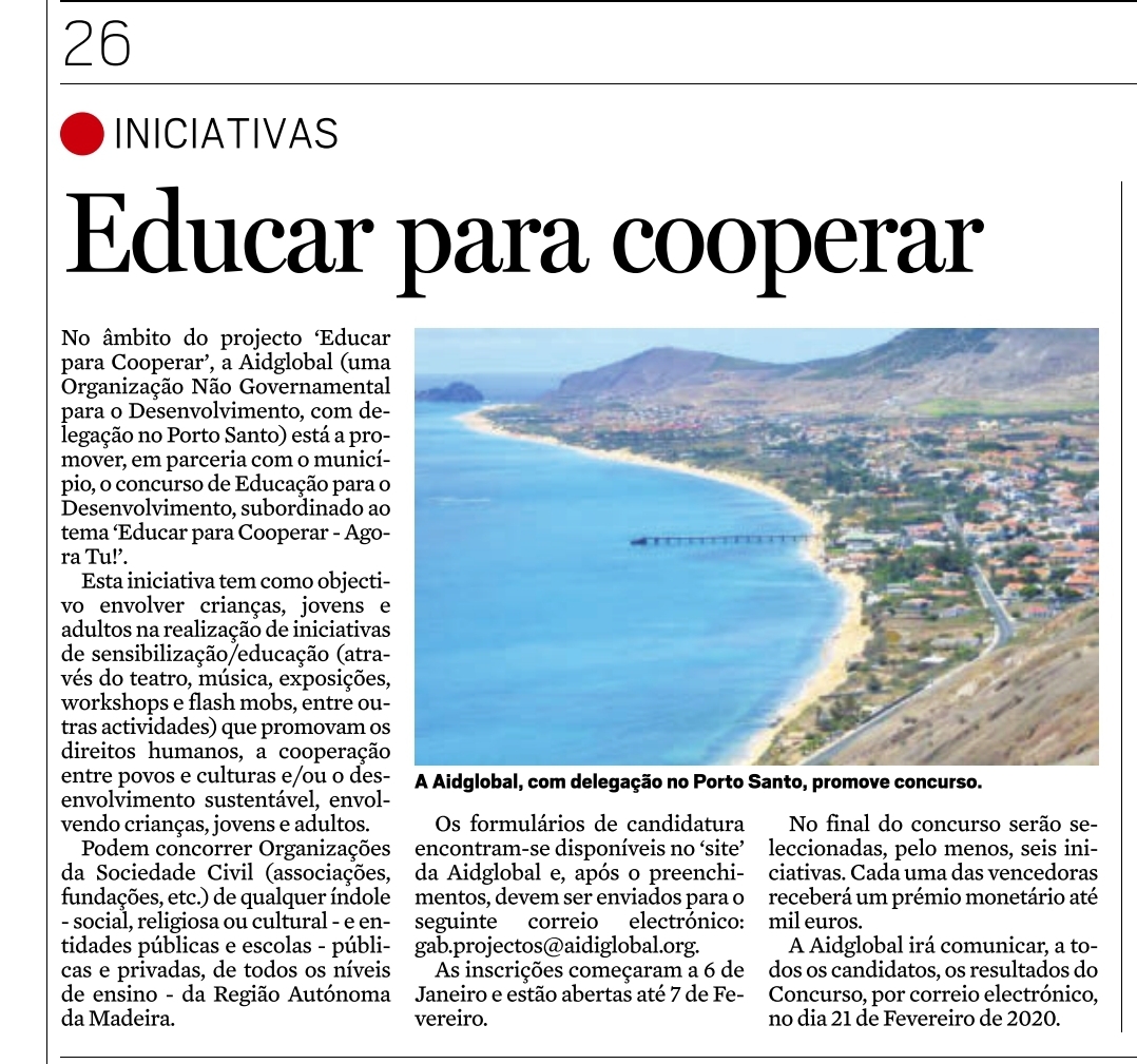 Educar para cooperar dnoticiaspt